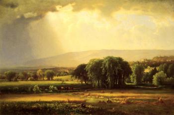 George Inness : Harvest Scene in the Delaware Valley